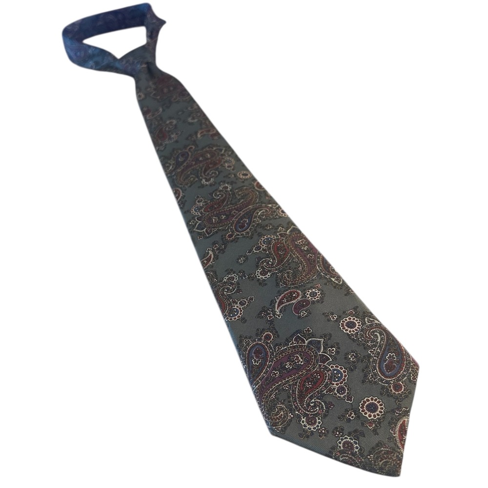 Classic Paisley Silk Tie Made in USA for Men Formal Business 60"